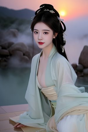 落水露胸